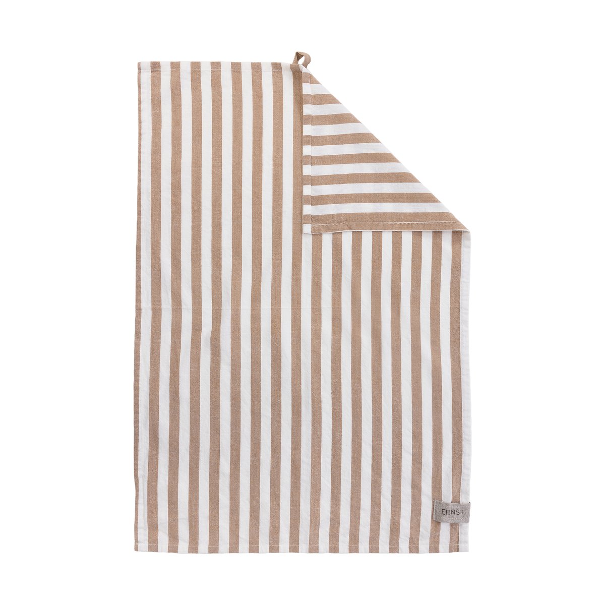 ERNST Ernst kjøkkenhåndkle, brede striper 47x70 cm Karamell-hvit