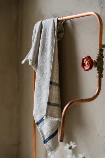 Ernst kjøkkenhåndkle - Natur-hvit-blå, 47x70 cm - ERNST