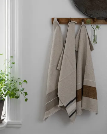 Ernst kjøkkenhåndkle - Natur-karamell-hvit, 47x70 cm - ERNST