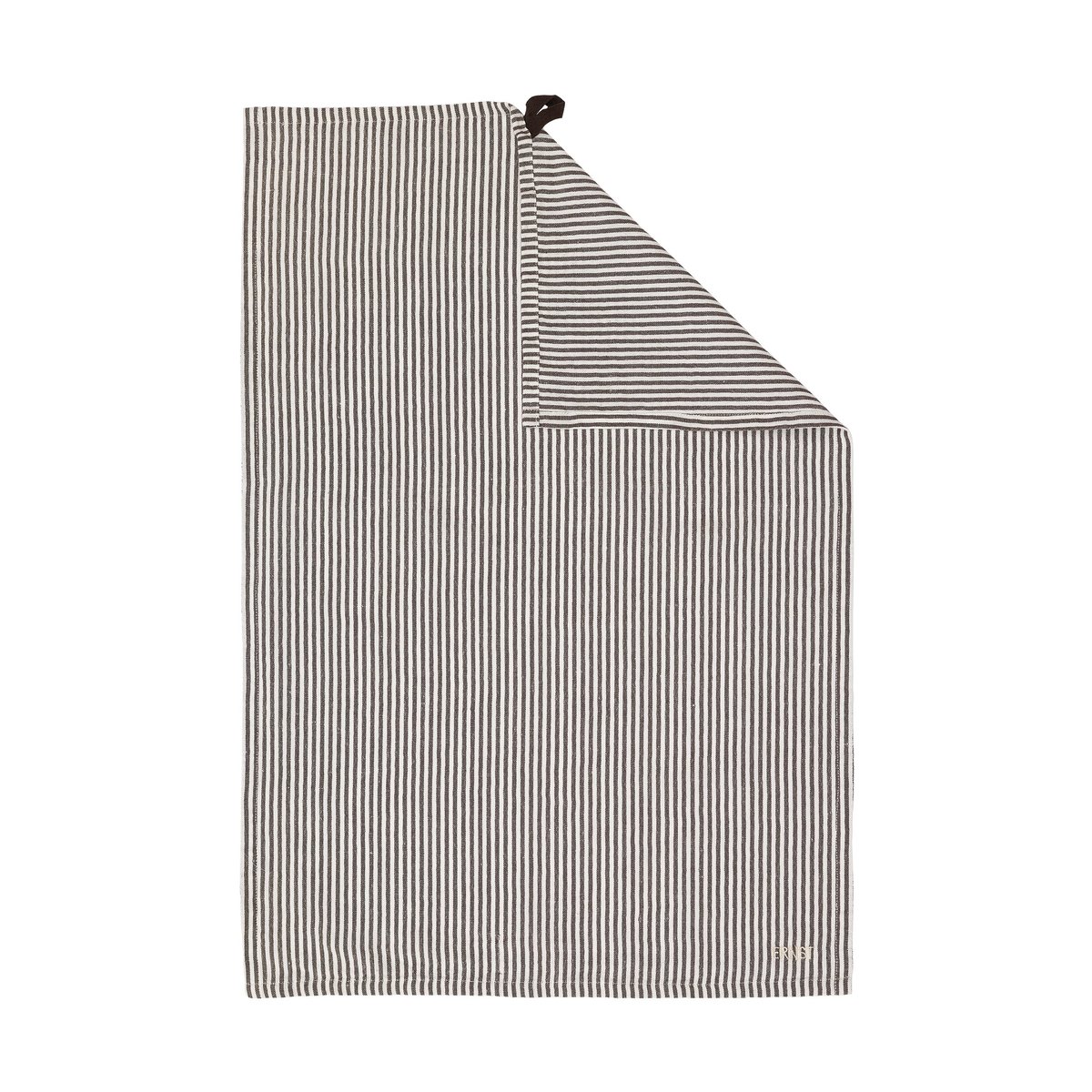 ERNST Ernst kjøkkenhåndkle smale striper 47×70 cm Brunt-hvit