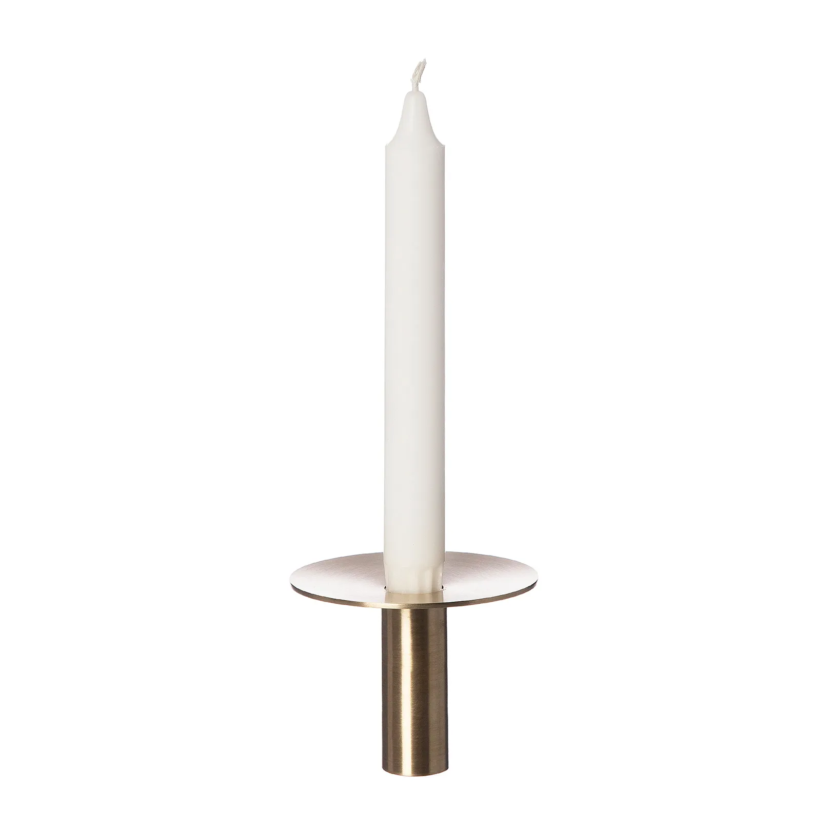 Ernst lysestake børstet messing Ø 9,2 cm, 7 cm ERNST
