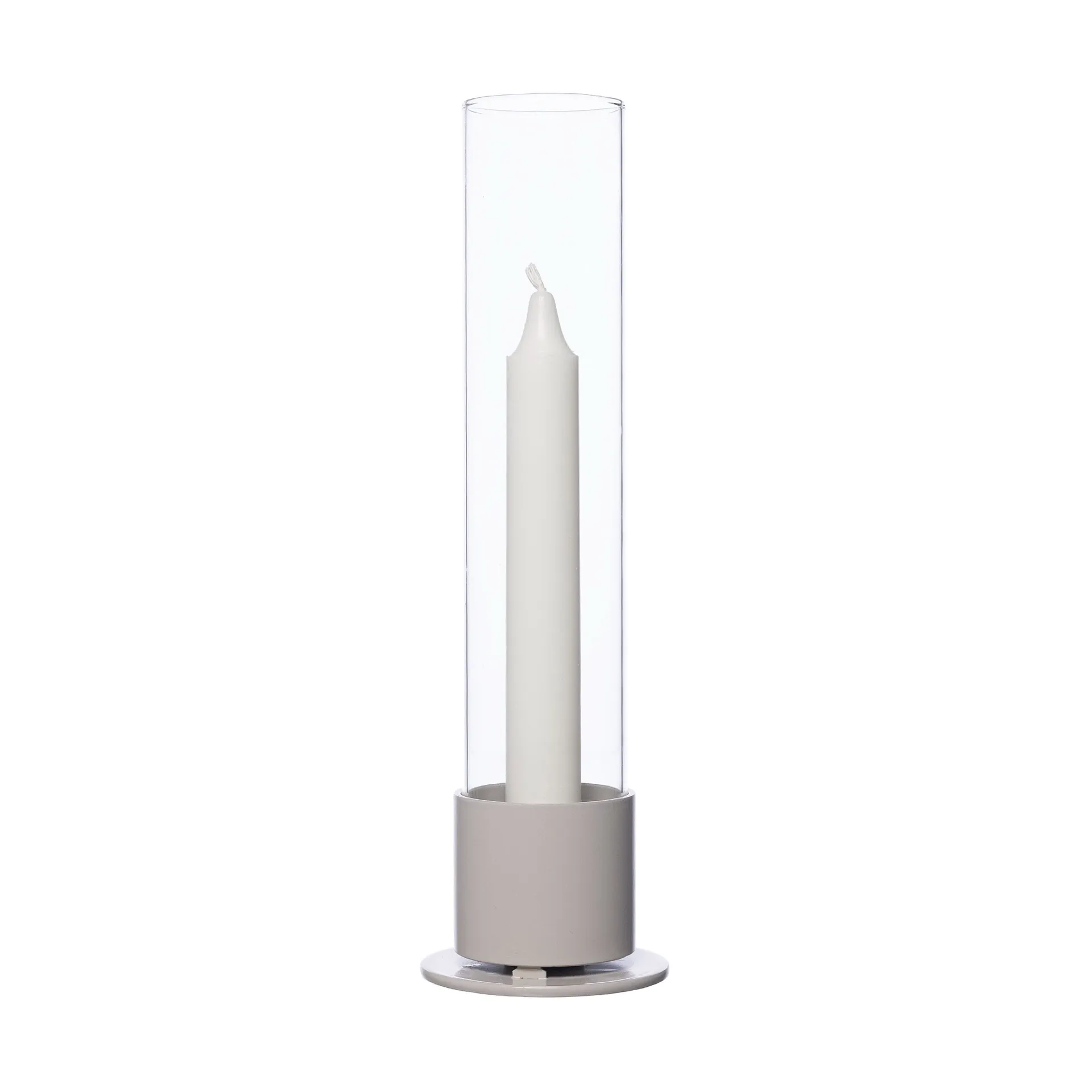 Ernst lysestake glassylinder Ø7,5 cm, Naturhvit ERNST