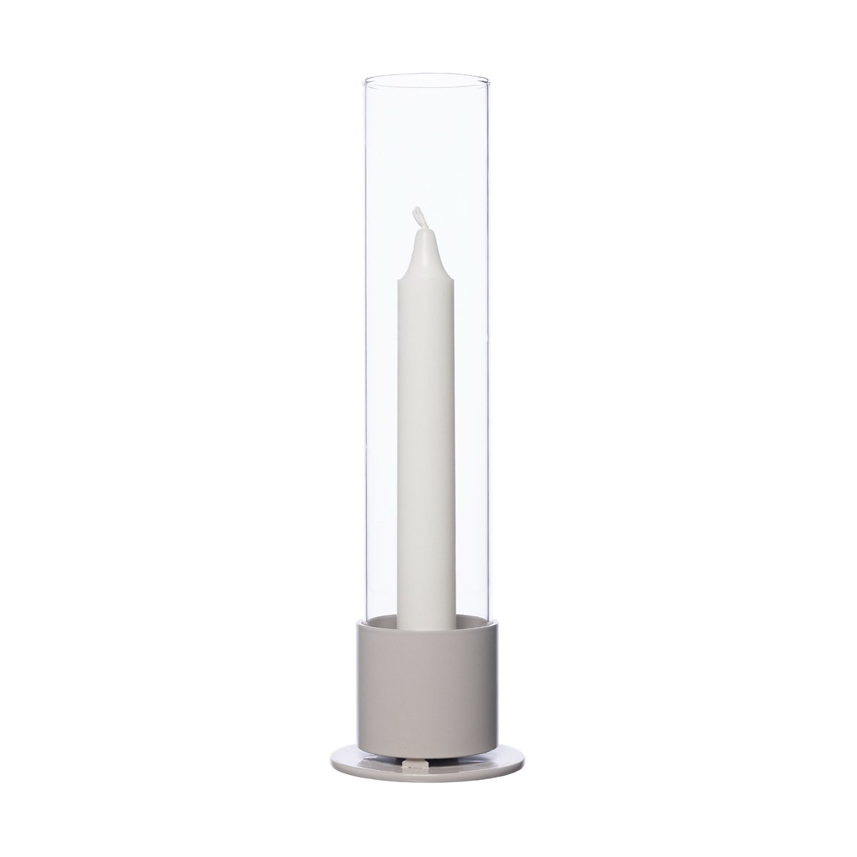 ERNST Ernst lysestake glassylinder Ø7,5 cm Naturhvit