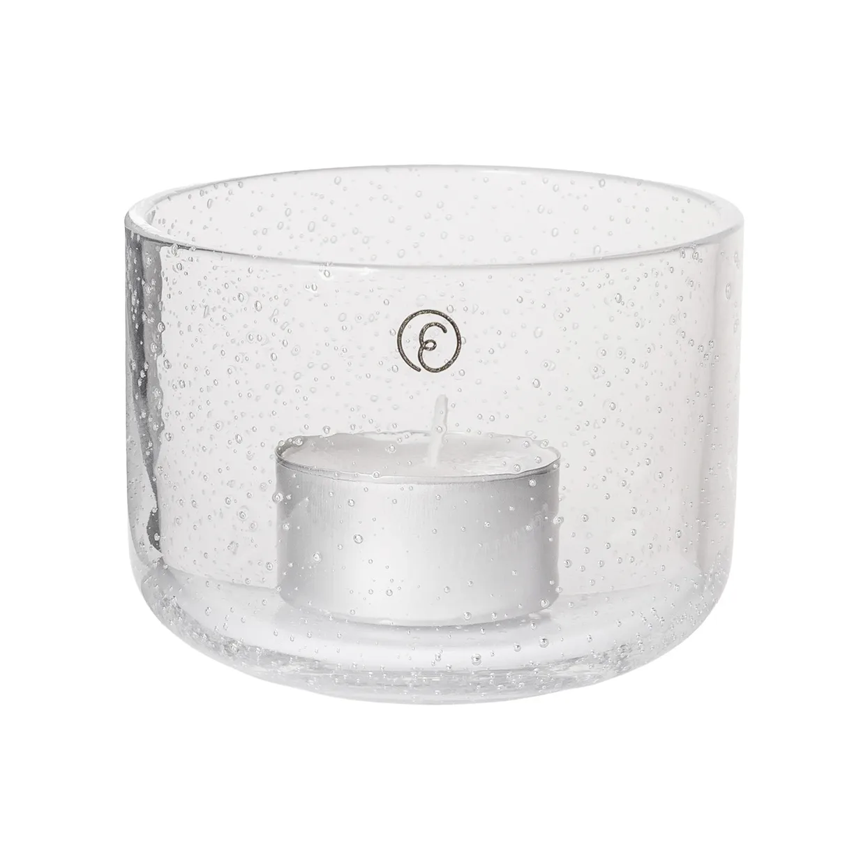 Ernst lyslykt i glass, Ø8x6 cm ERNST
