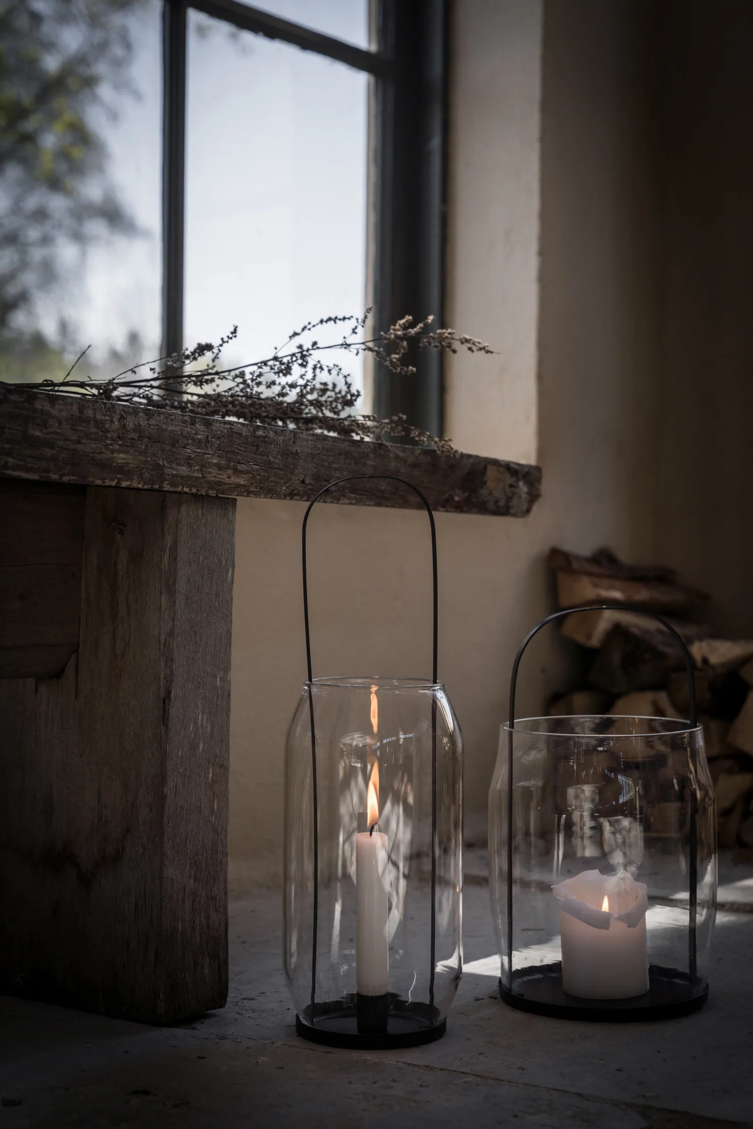 Ernst lyslykt-lanterne Ø16x30 cm, Beige ERNST