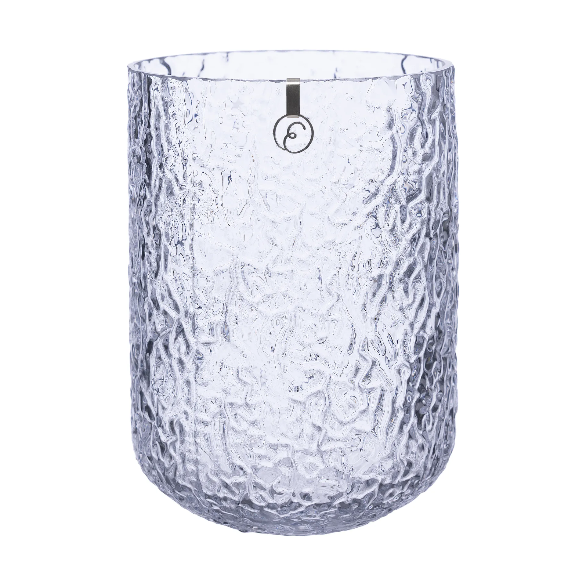 Ernst mønstret vase 18 cm, Klar ERNST