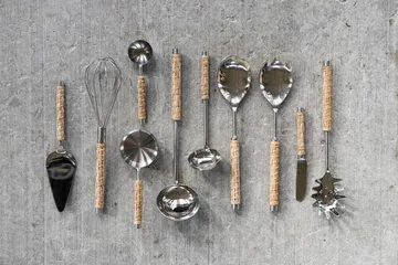 Ernst salatbestikk m. flettet håndtak, 2 deler - Sjøgress, 28 cm - ERNST