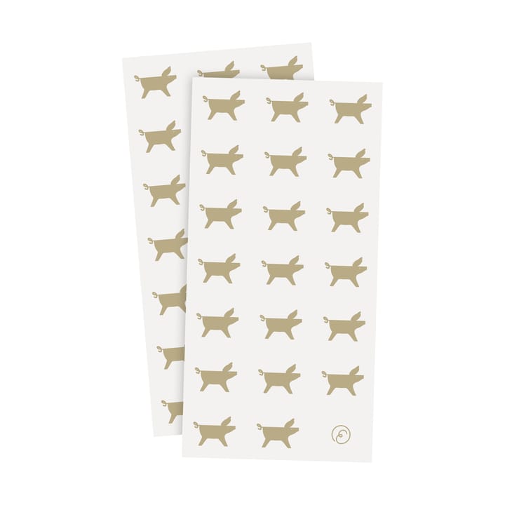 Ernst serviett julegris 10x20 cm 20-pakning - Hvit-beige - ERNST
