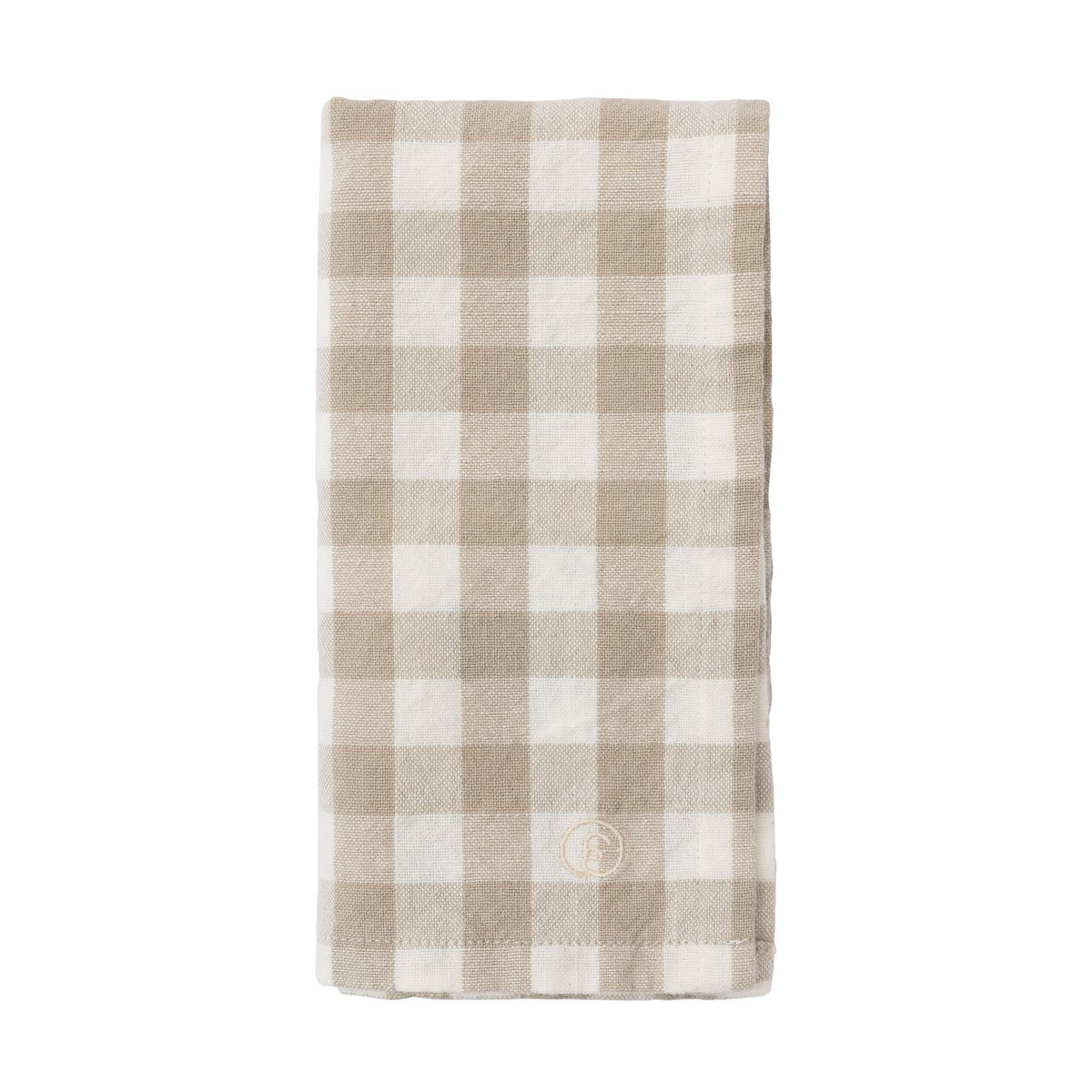 ERNST Ernst serviett, rutete 40x40 cm Beige-hvit