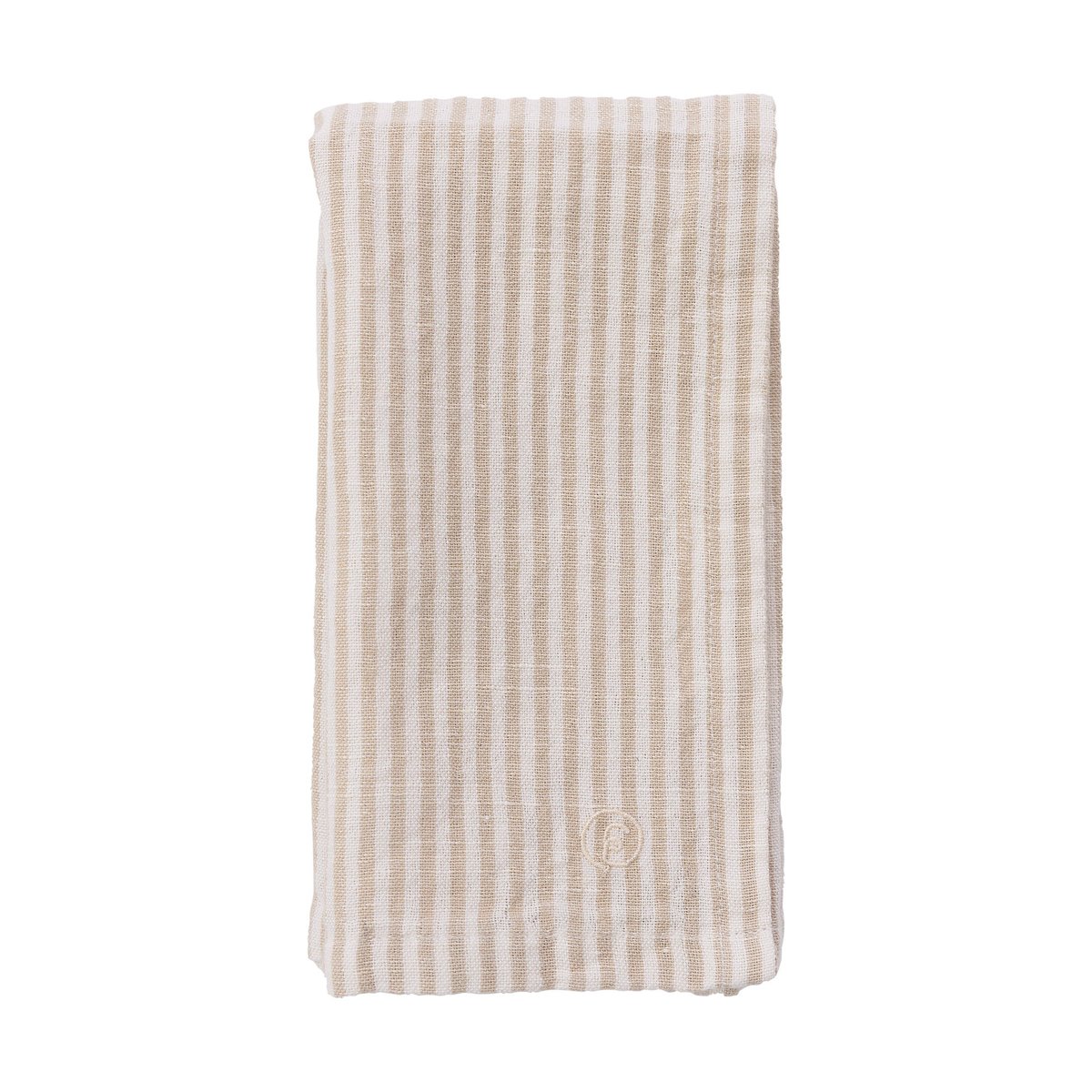 ERNST Ernst serviett, smale striper 40x40 cm Beige-hvit