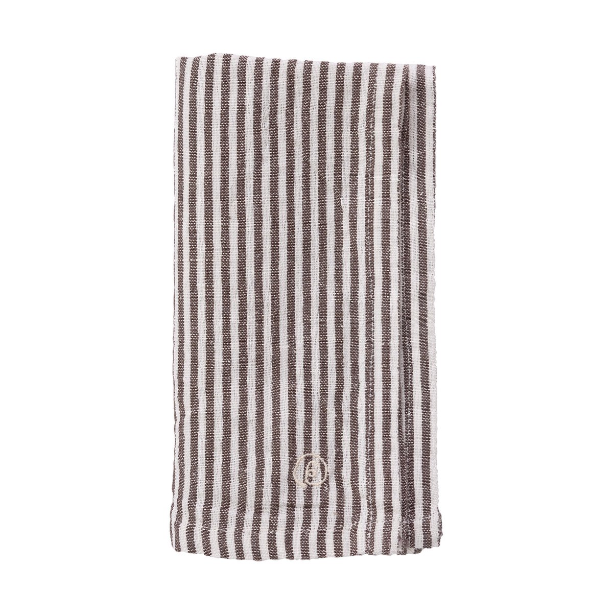ERNST Ernst serviett, smale striper 40x40 cm Brunt-hvit