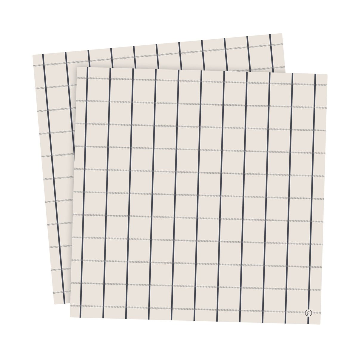 ERNST Ernst serviett, store ruter 33x33 cm 20 pack Beige-blå