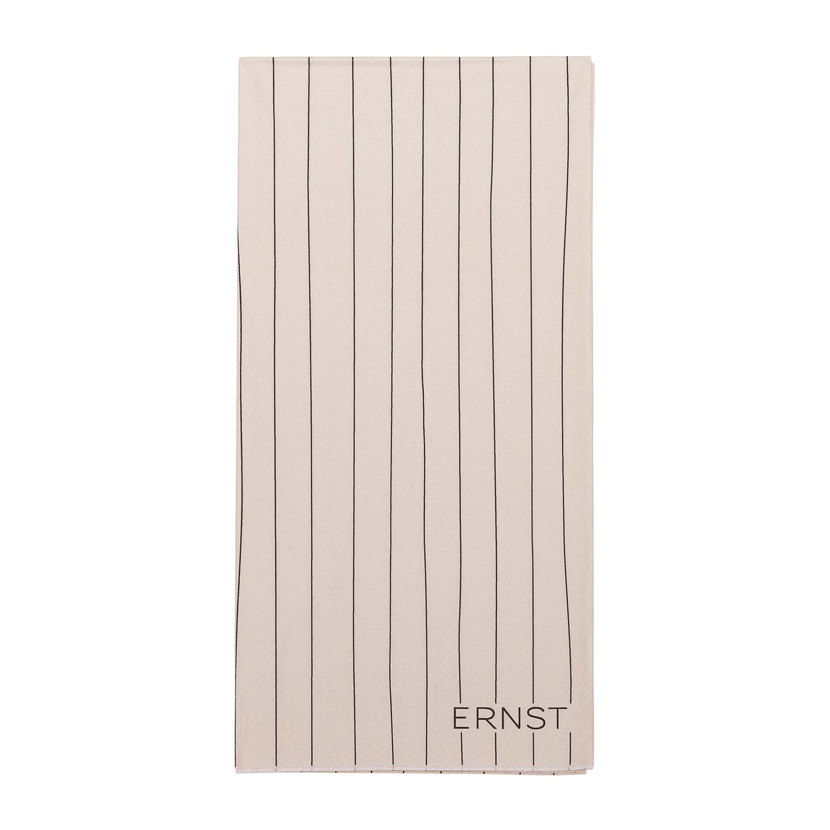 ERNST Ernst serviett stripete 10×20 cm 20-pakning Natur-svart