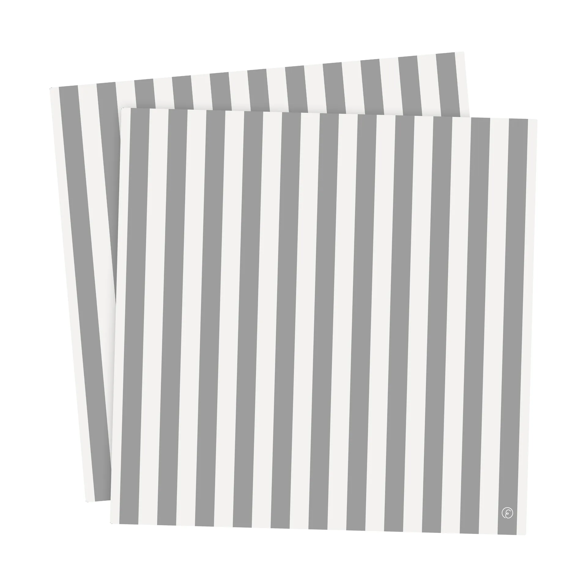 Ernst servietter, stripete 33x33 cm 20 pk, Hvit-grå stripe ERNST