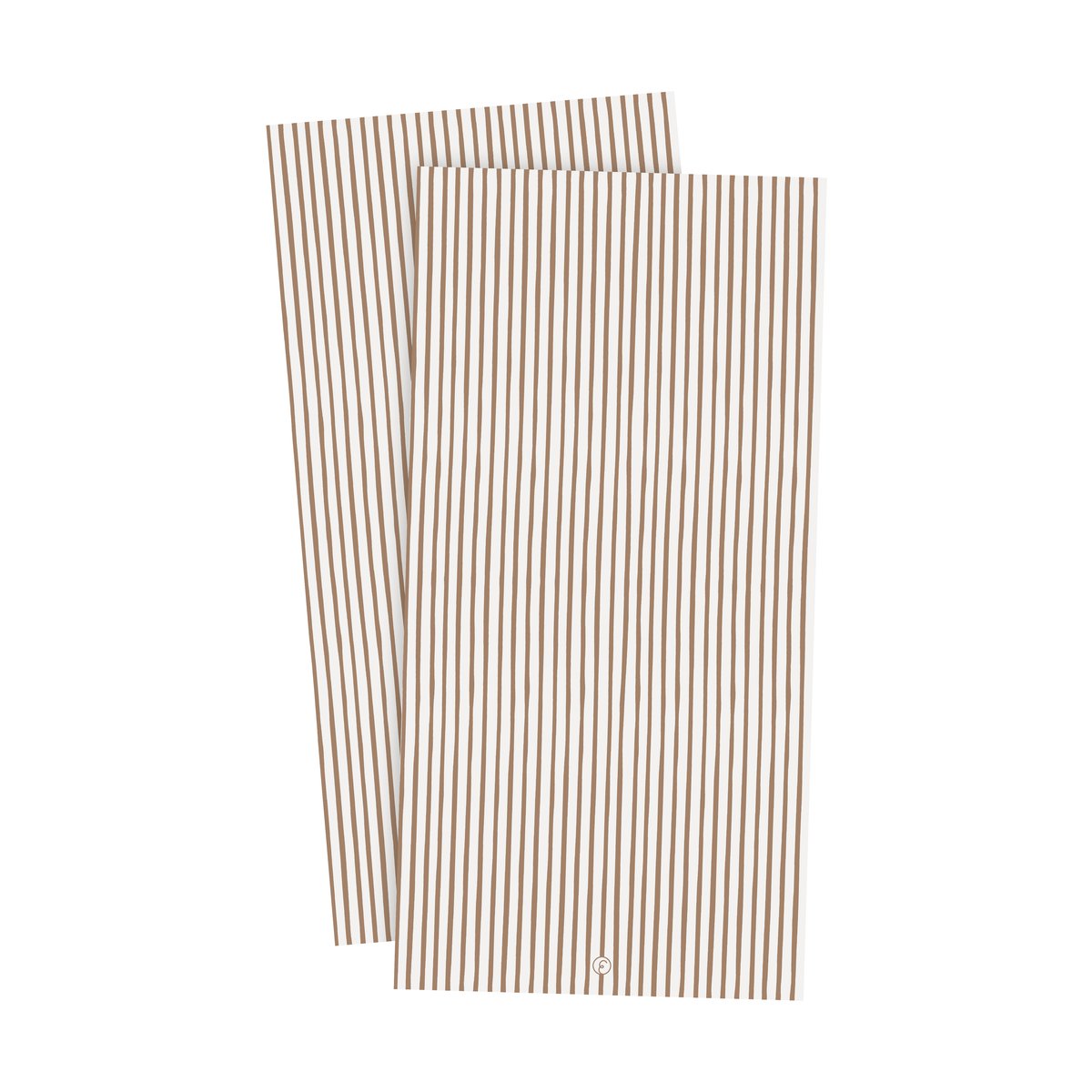 ERNST Ernst servietter, stripete 33x33 cm 20 pk Karamell-hvit