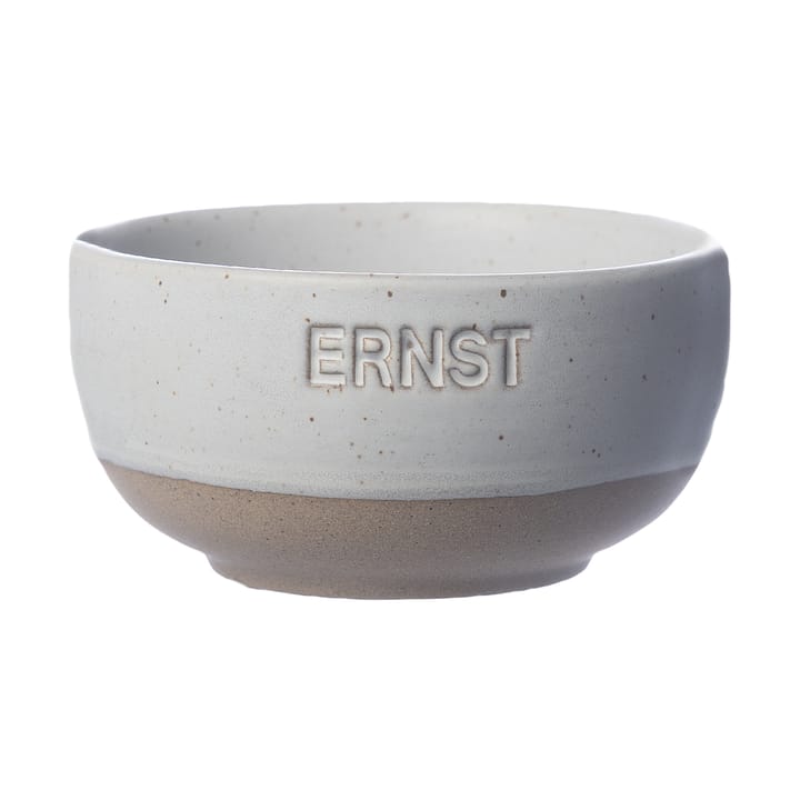 Ernst skål - Hvit-natur bunn, Ø8 cm - ERNST