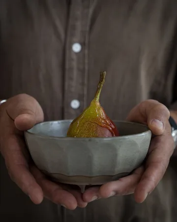 Ernst skål i steingods - Grå-natur, Ø16 cm - ERNST
