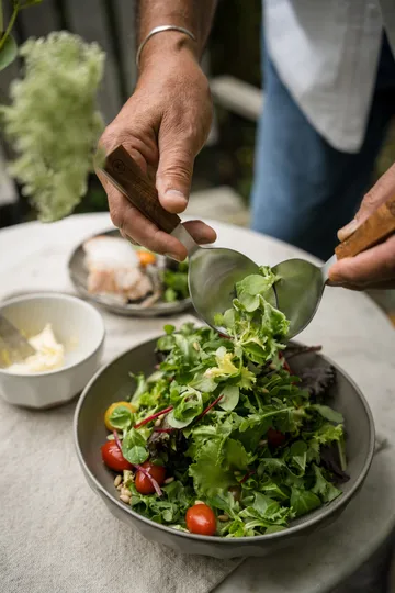 Ernst skål i steingods - Grå-natur, Ø24 cm - ERNST