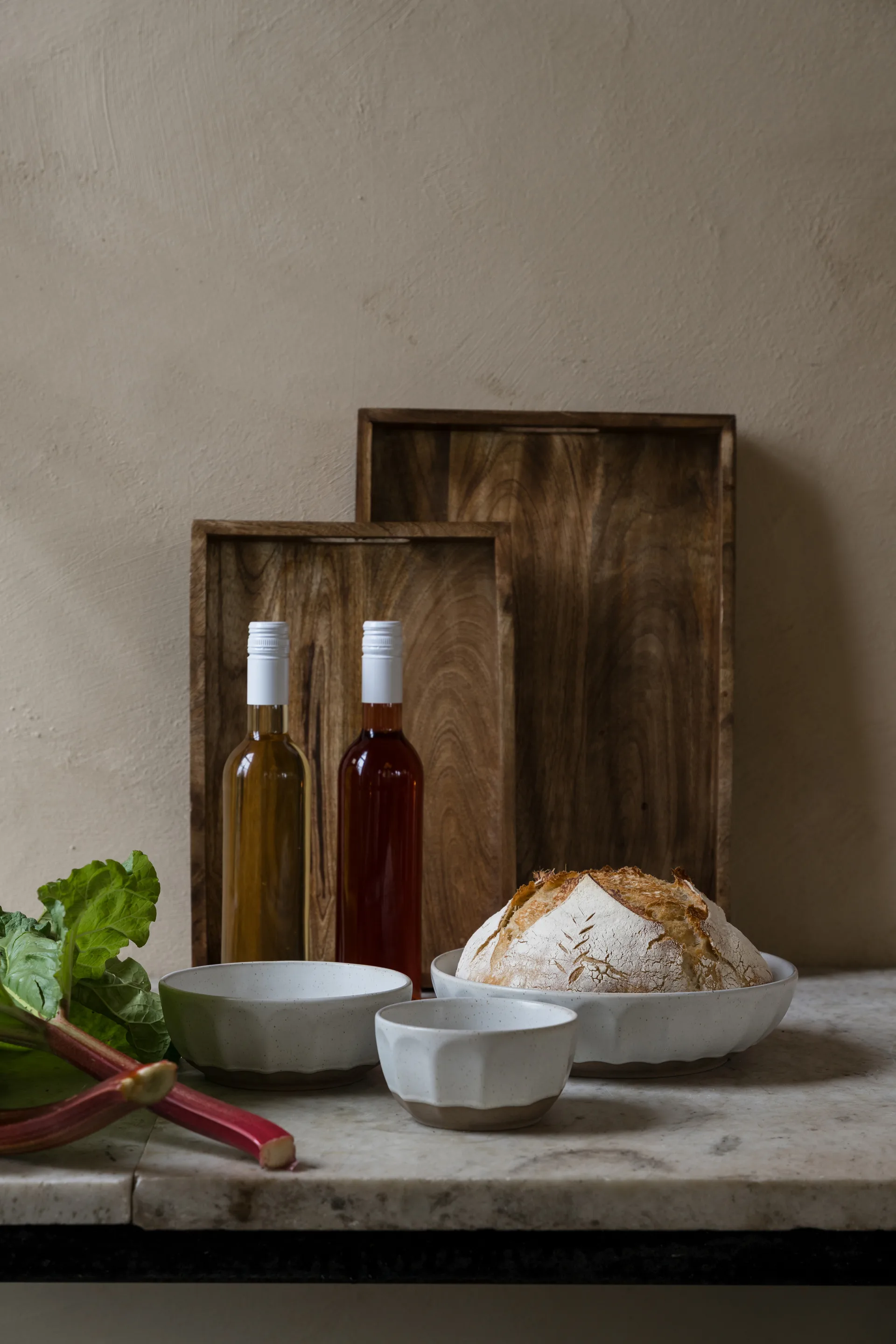 Ernst skål i steingods, Hvit-natur, Ø20 cm ERNST