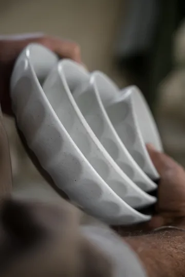 Ernst skål i steingods - Hvit-natur, Ø20 cm - ERNST