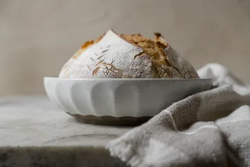 Ernst skål i steingods - Hvit-natur, Ø24 cm - ERNST