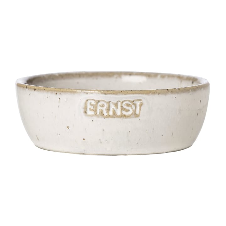 Ernst skål med logo naturhvit, Ø 9 cm med logo ERNST