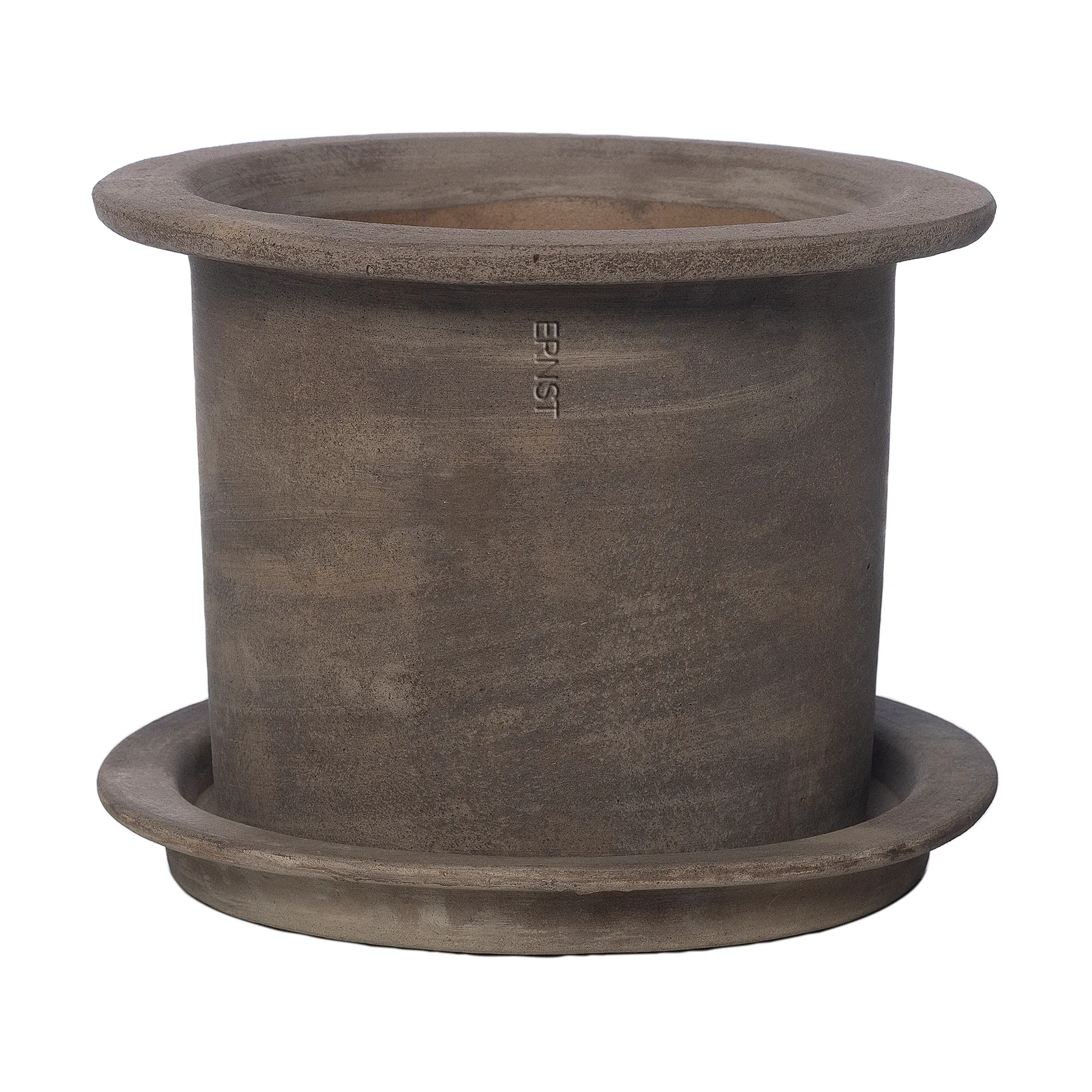 Ernst terracotta krukke med fat, Ø18 cm ERNST