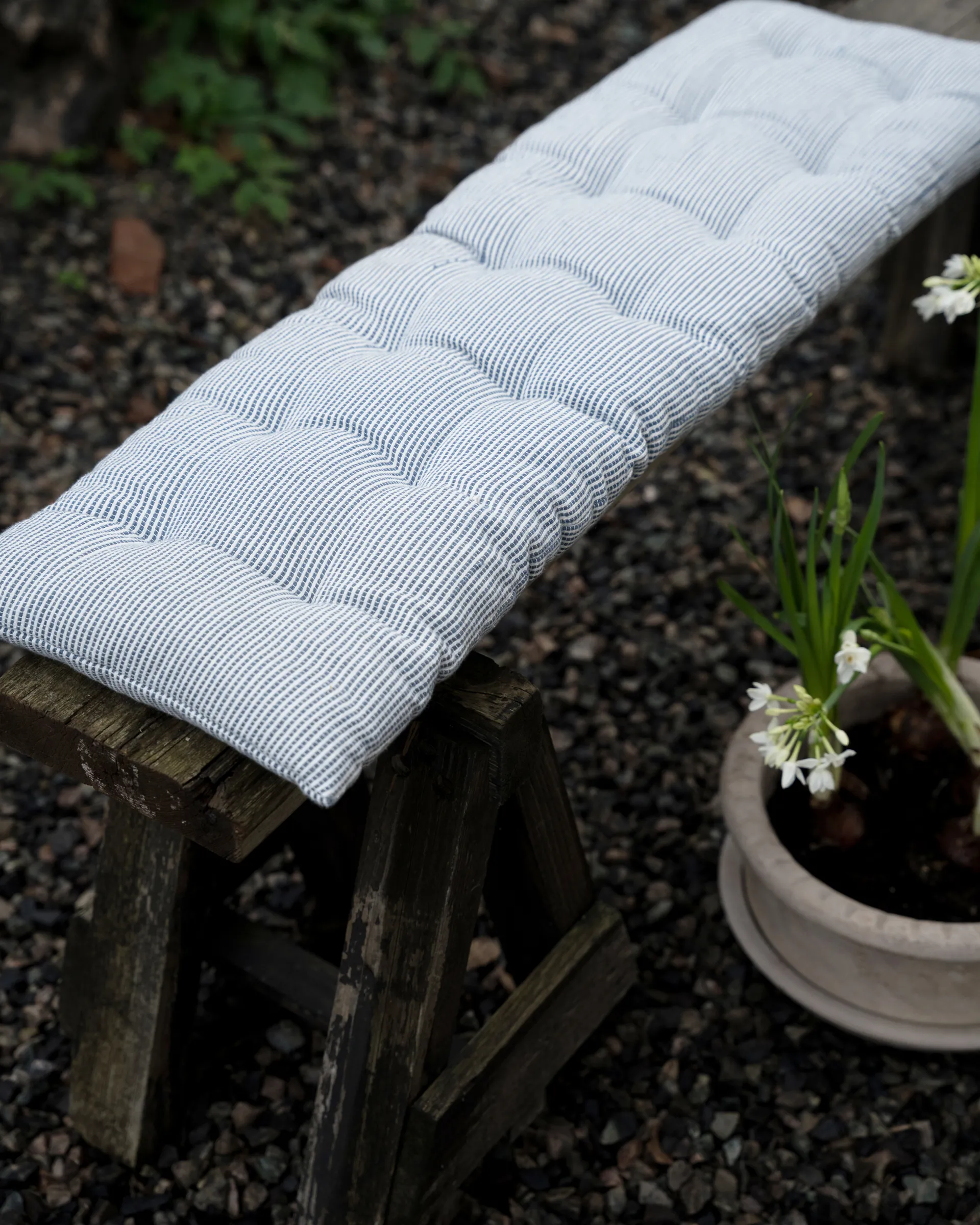 Ernst trappepute 30x100 cm, Blå-hvit ERNST