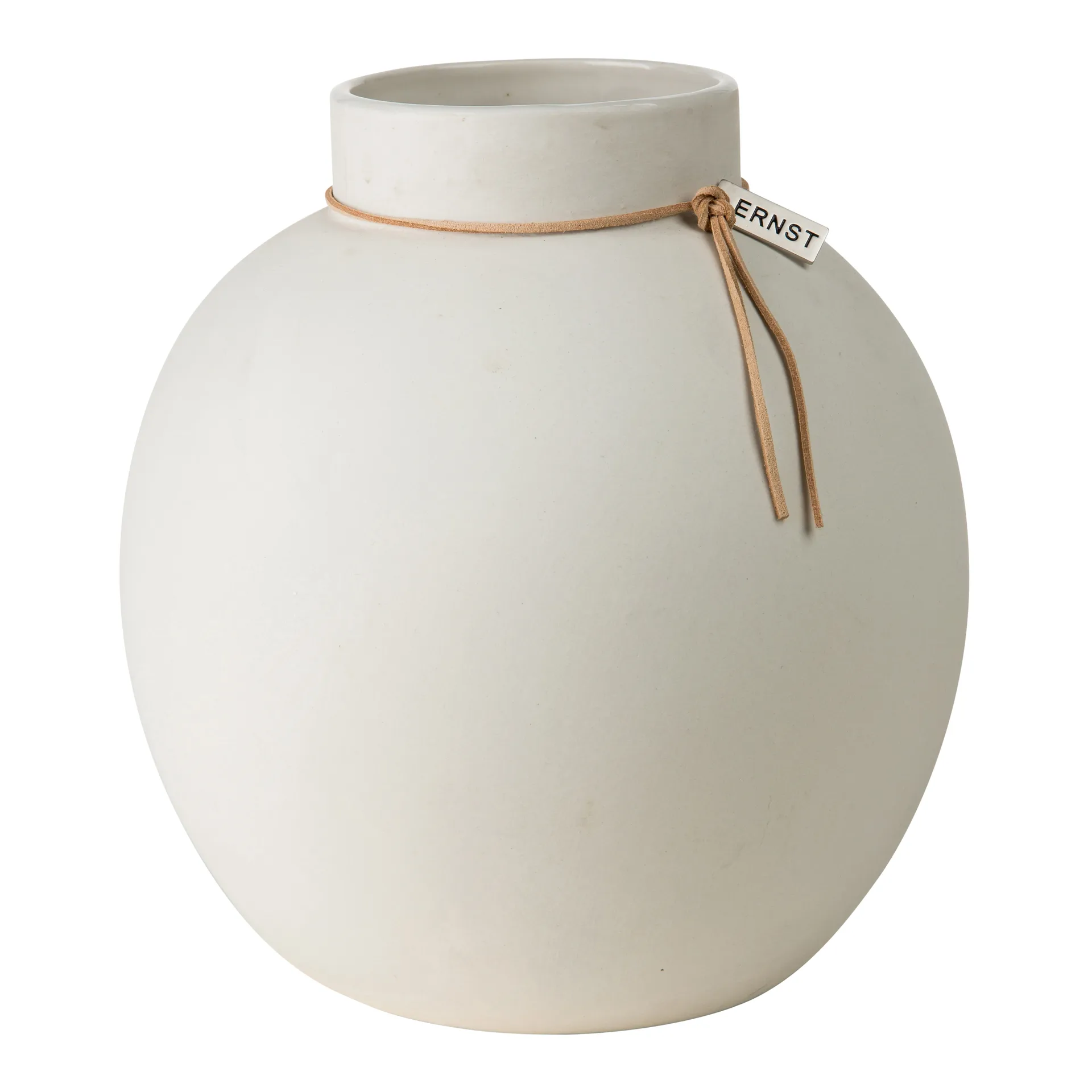 Ernst vase keramikk hvit, 22 cm ERNST