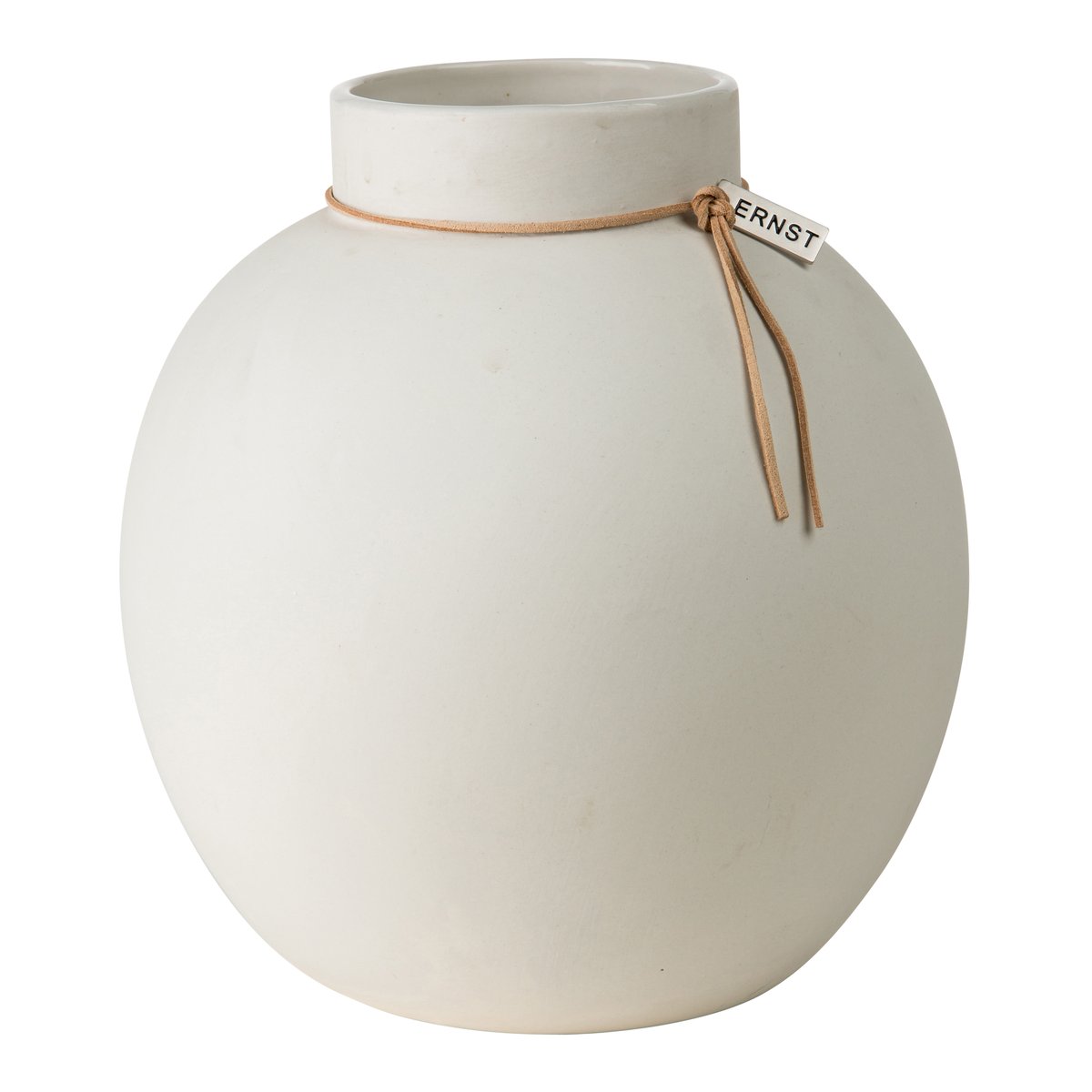 ERNST Ernst vase keramikk hvit 22 cm