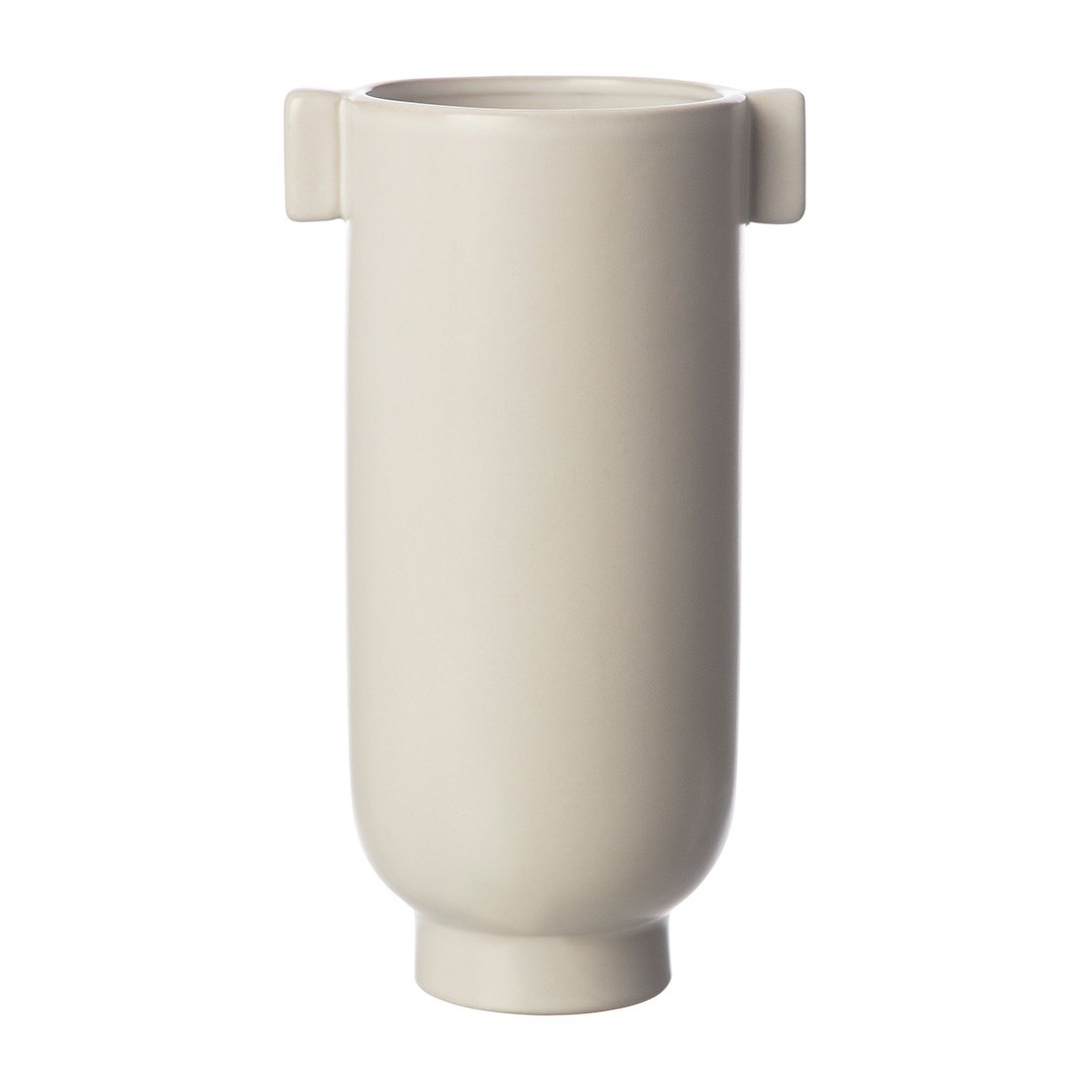 ERNST Ernst vase med hank 21 cm Hvit sand