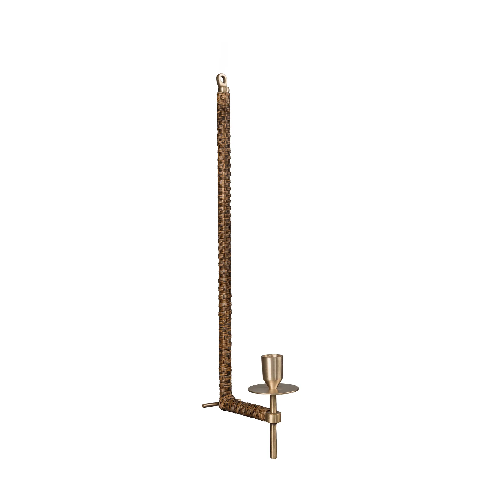 Ernst vegglampett flettet, Messing, 47 cm ERNST