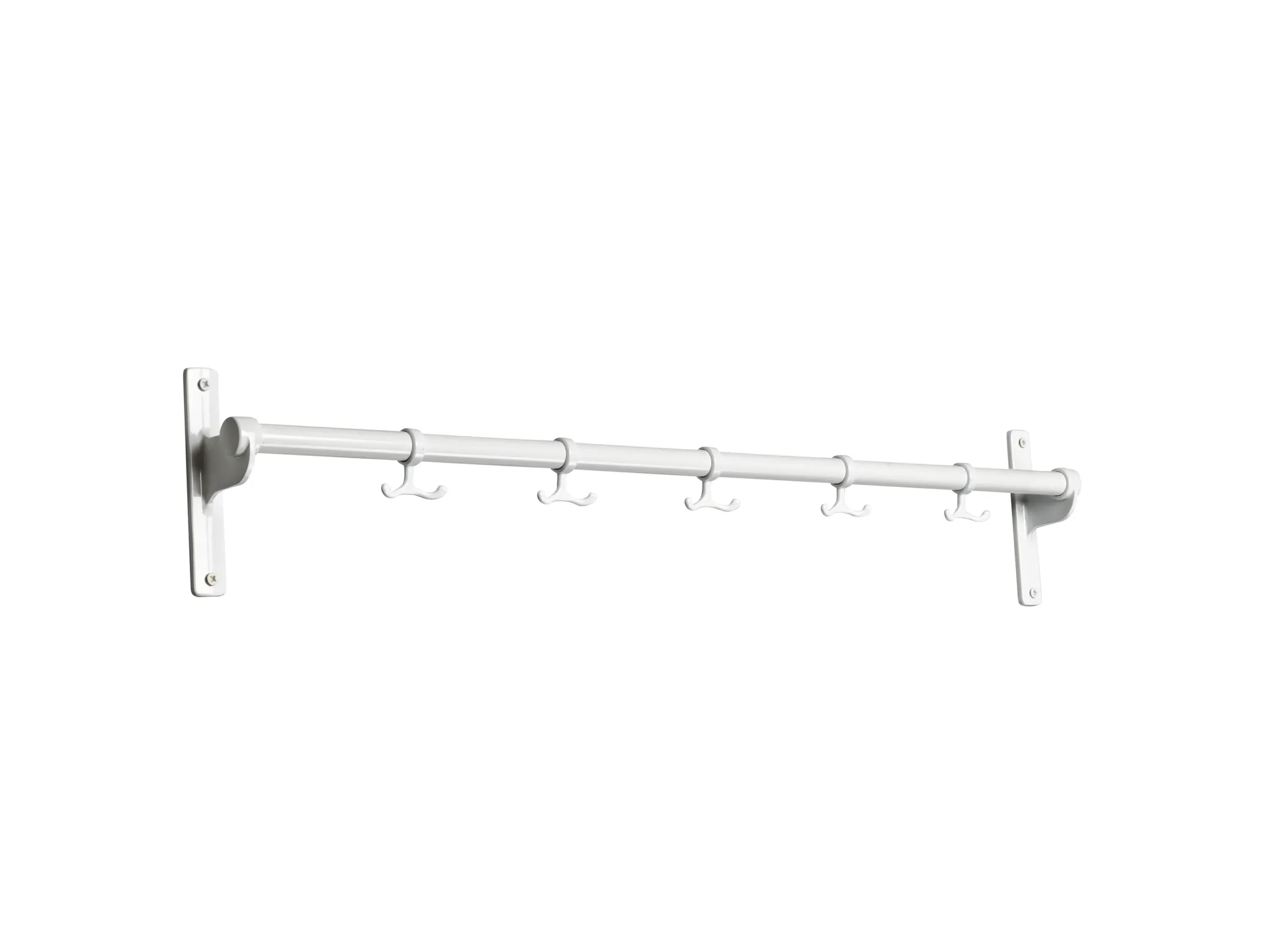 Nostalgi knaggrekke 100 cm, Hvit-aluminium Essem Design