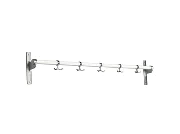 Nostalgi knaggrekke 100 cm - Hvit-aluminium - Essem Design