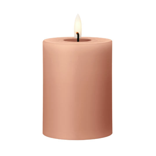 ester & erik ester & erik blokklys LED 20 Rosy caramel, 10 cm