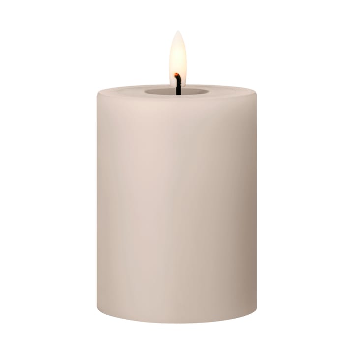 ester & erik blokklys LED - 22 Linen Grey, 10 cm - Ester & erik
