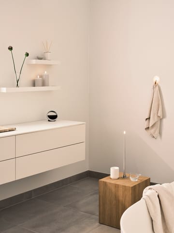 ester & erik blokklys LED - 22 Linen Grey, 10 cm - ester & erik