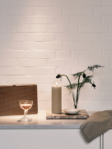 ester & erik blokklys LED - 22 Linen Grey, 20 cm - ester & erik