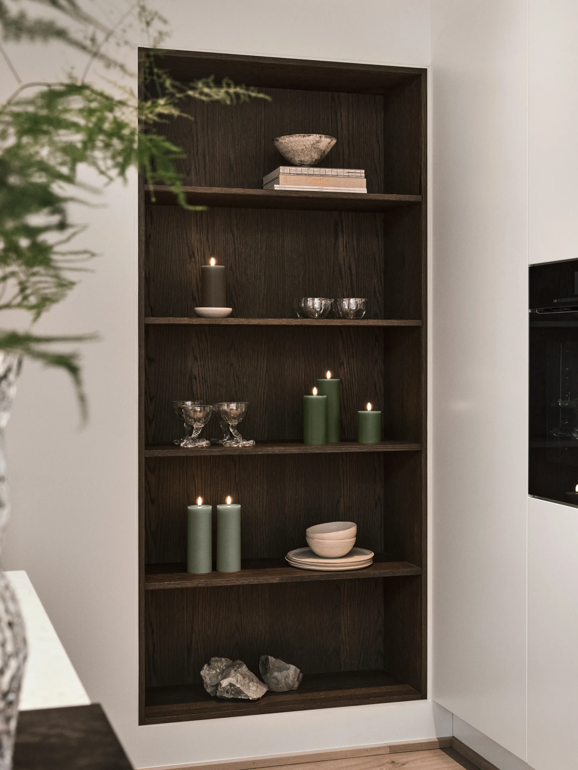 ester & erik blokklys LED, 70 Green Soil, 15 cm ester & erik