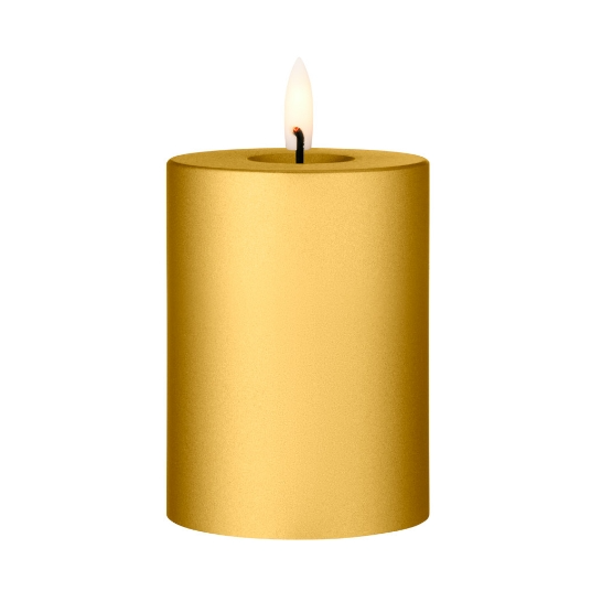 ester & erik ester & erik blokklys LED 90 Gold Metallic, 10 cm
