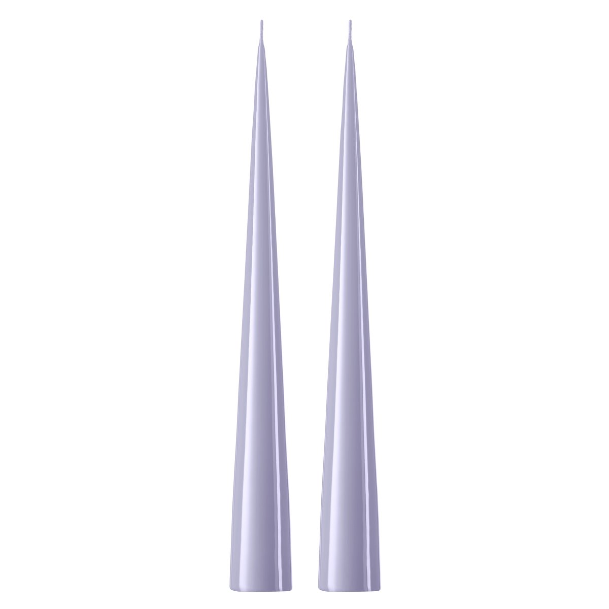 ester & erik ester & erik kjeglelys 37 cm 2-stk. lakket Airy violet 12-0