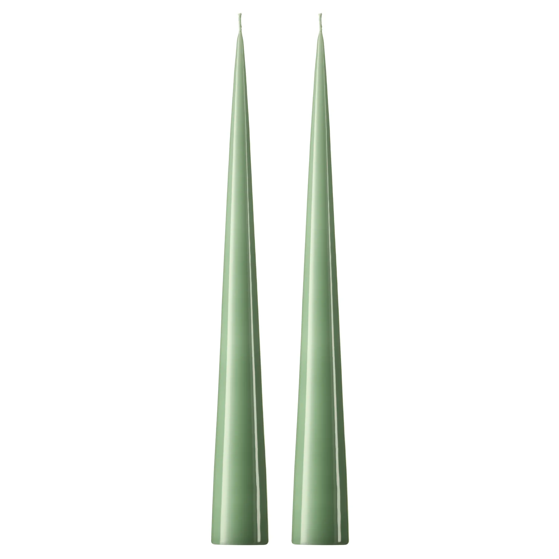 ester & erik kjeglelys 37 cm 2-stk. lakket, Eucalyptus 66-0 ester & erik