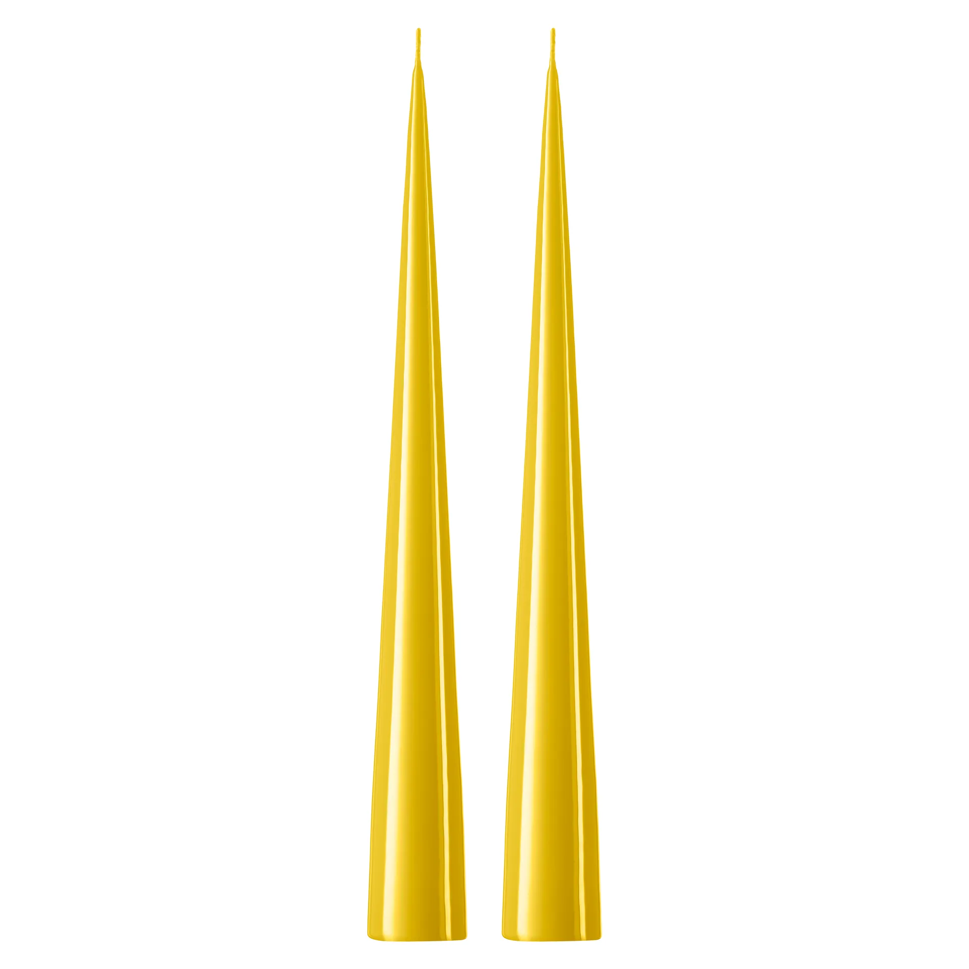 ester & erik kjeglelys 37 cm 2-stk. lakket, Lemon drop 15-0 ester & erik