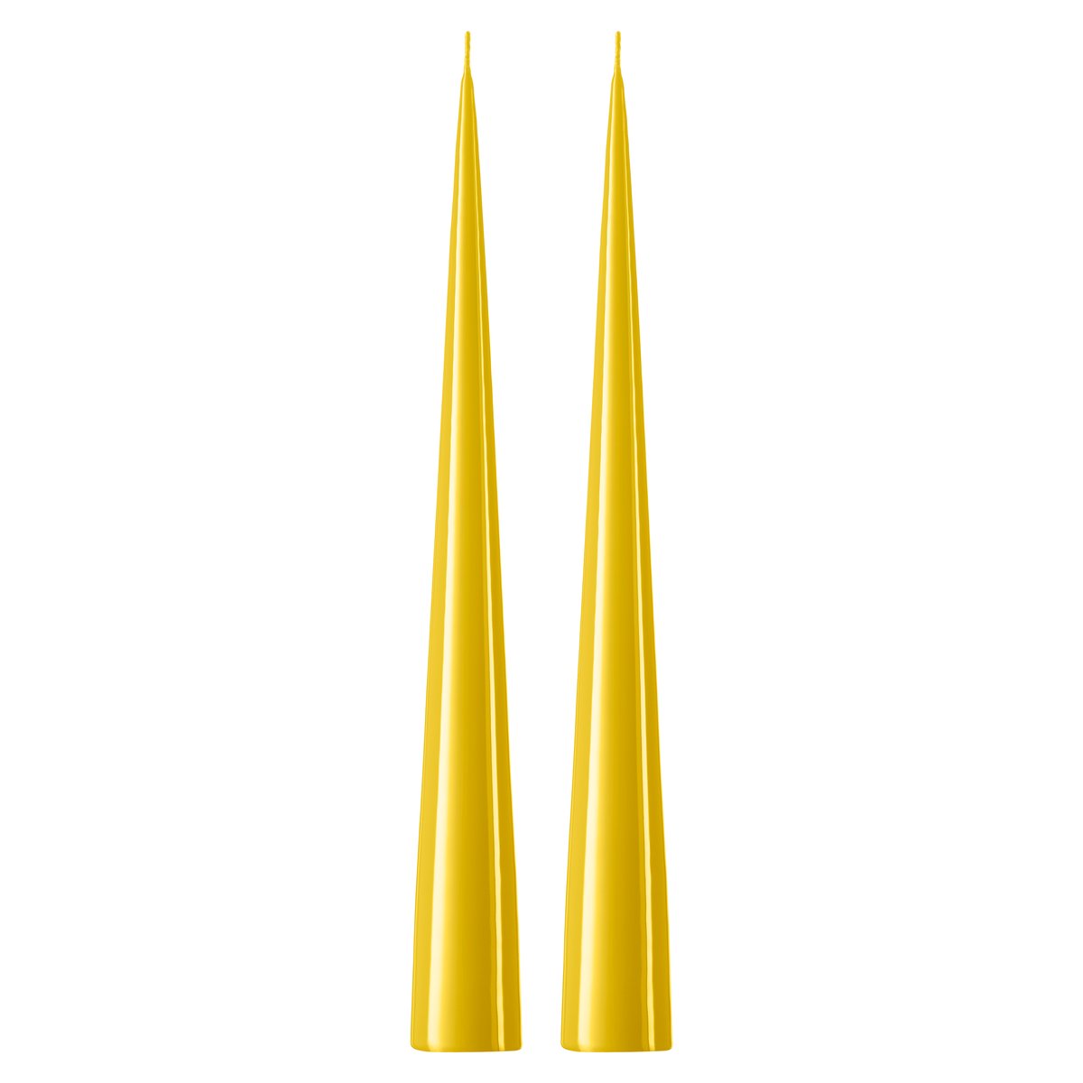 ester & erik ester & erik kjeglelys 37 cm 2-stk. lakket Lemon drop 15-0