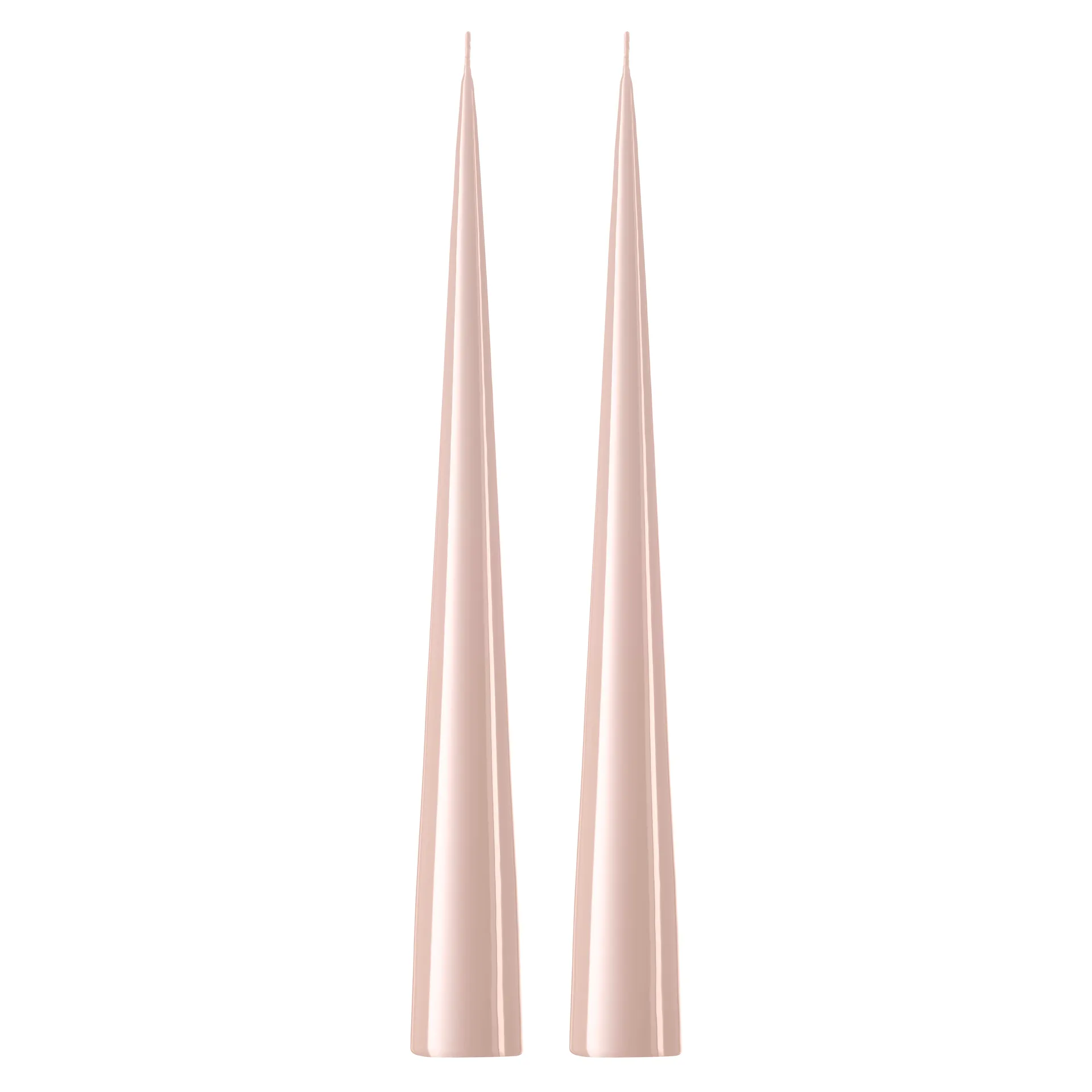 ester & erik kjeglelys 37 cm 2-stk. lakket, Rosewater 51-0 ester & erik