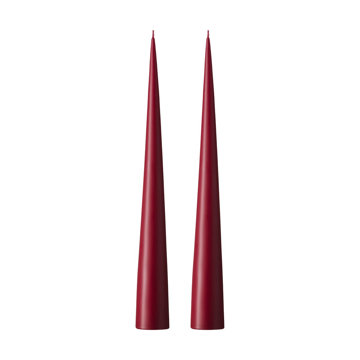 ester & erik ester & erik kjeglelys 37 cm 2-stk. matt Deep wine 44/2