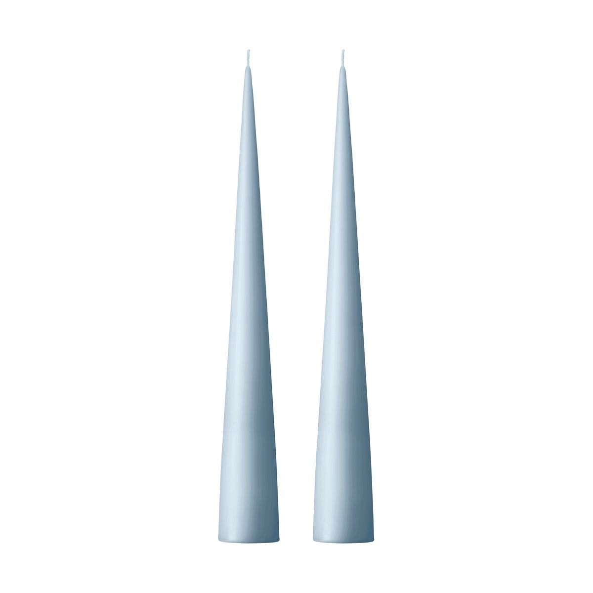 ester & erik ester & erik kjeglelys 37 cm 2-stk. matt Dusty blue 83