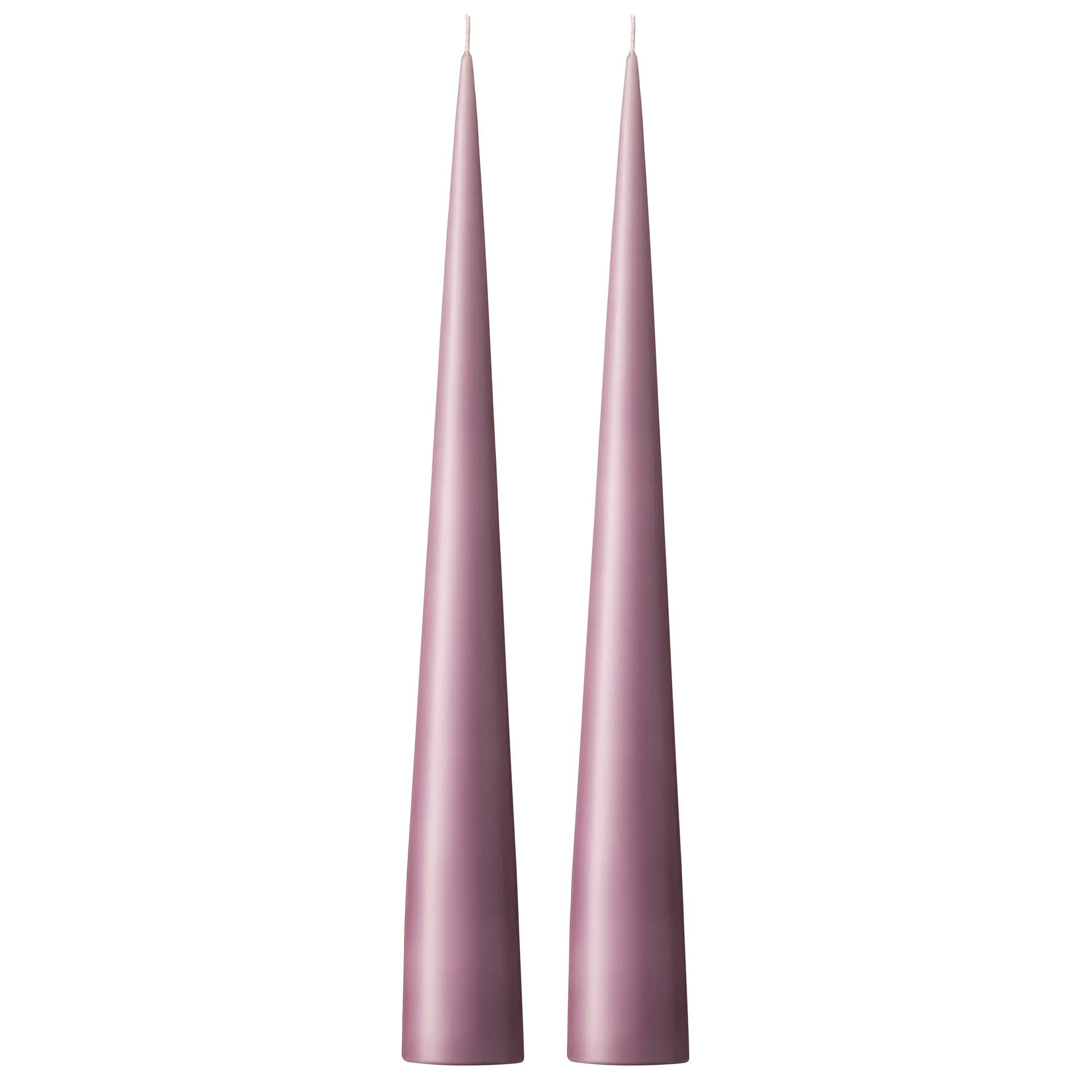 ester & erik kjeglelys 37 cm 2-stk. matt, Muted mauve 42 ester & erik