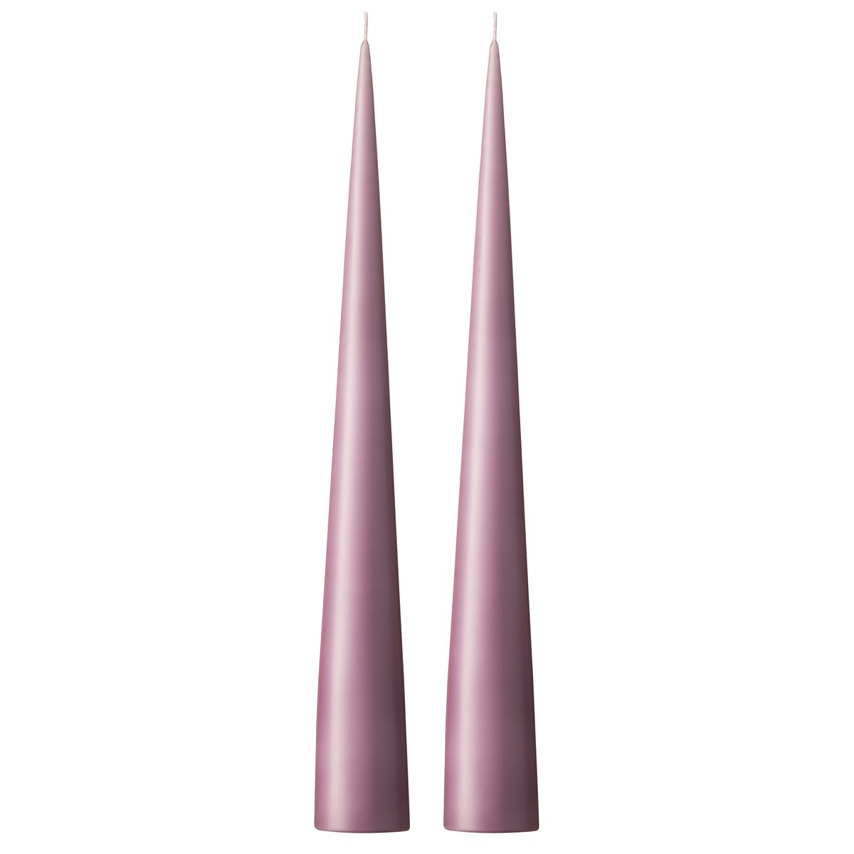 ester & erik ester & erik kjeglelys 37 cm 2-stk. matt Muted mauve 42