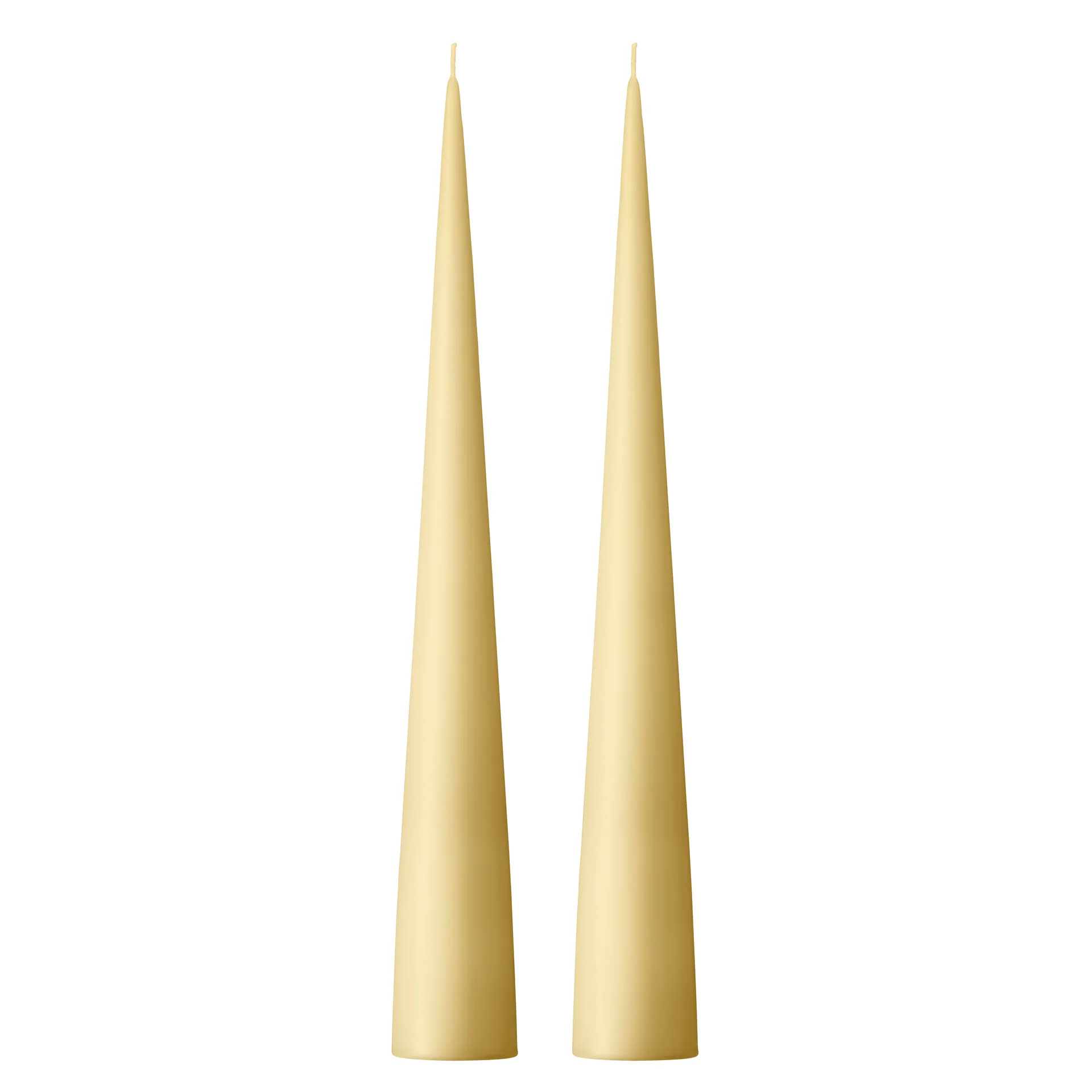 ester & erik kjeglelys 37 cm 2-stk. matt, Pale ginger 14 ester & erik